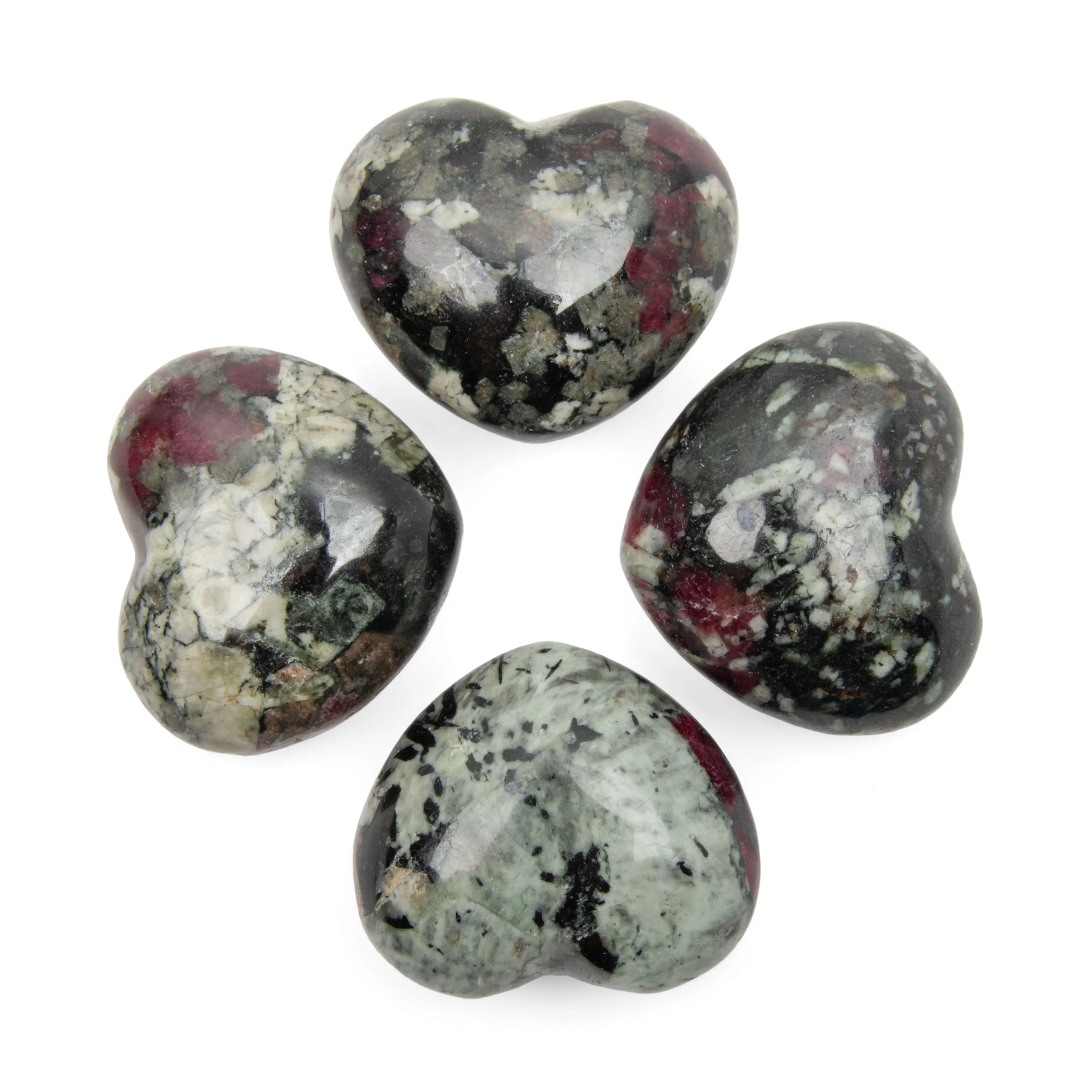 Eudialyte - Polished, Hearts