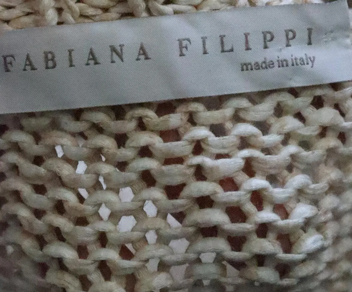 Fabiana Filippi Beige Knit Cardigan sz 6