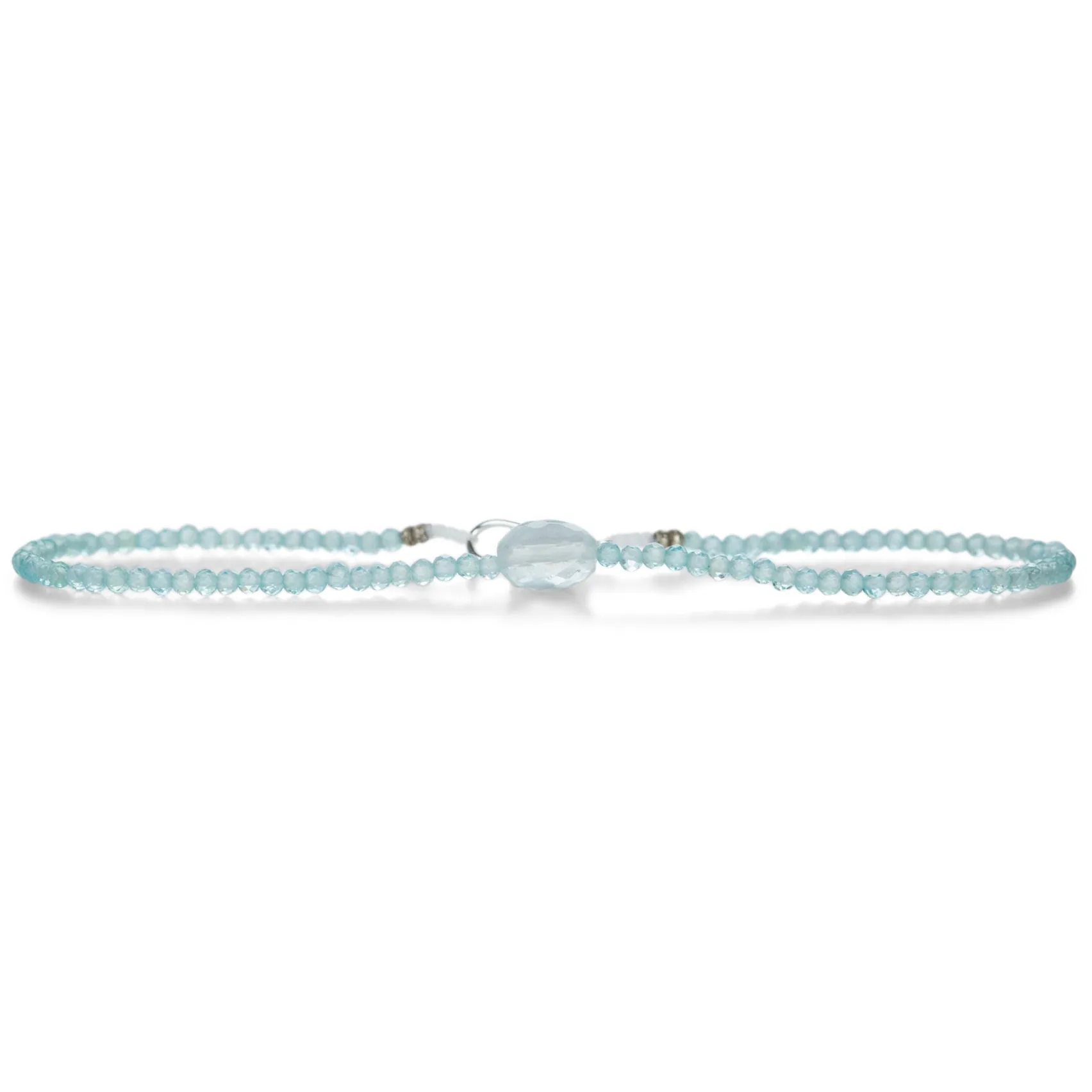 Faceted Apatite and Aquamarine Bracelet