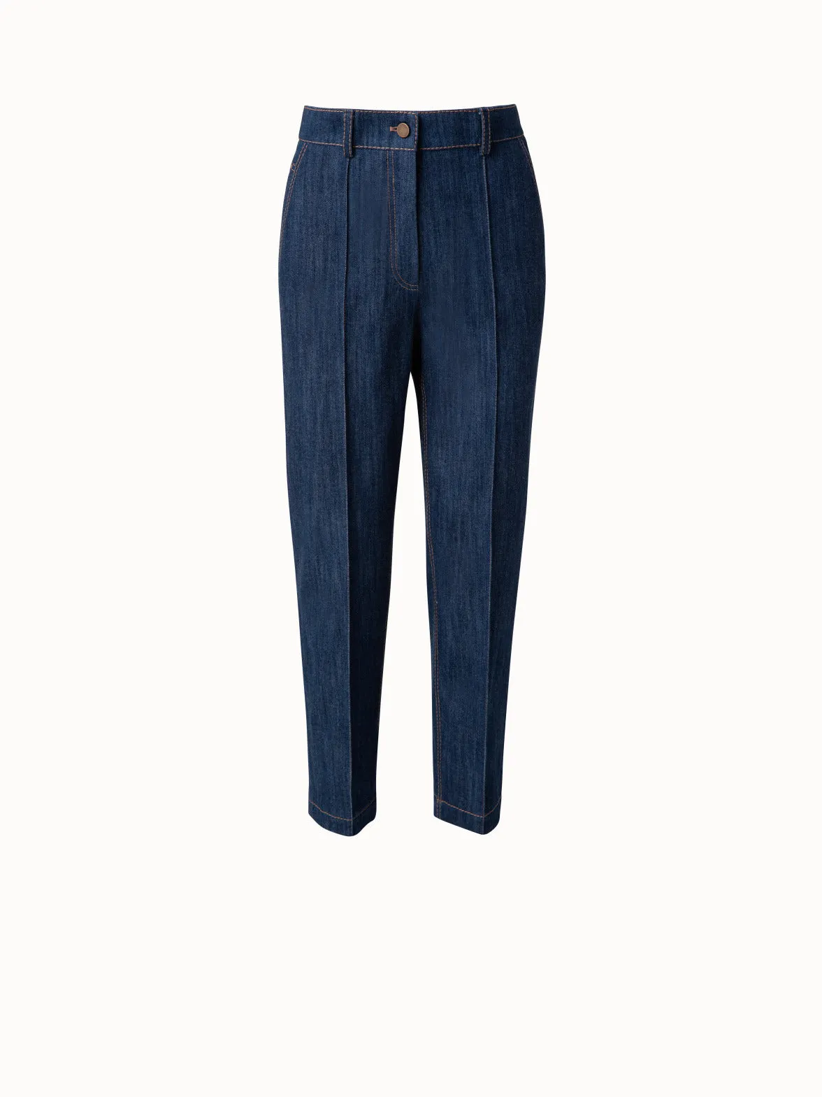 Feryn High-Waist Hose in Stretch Denim