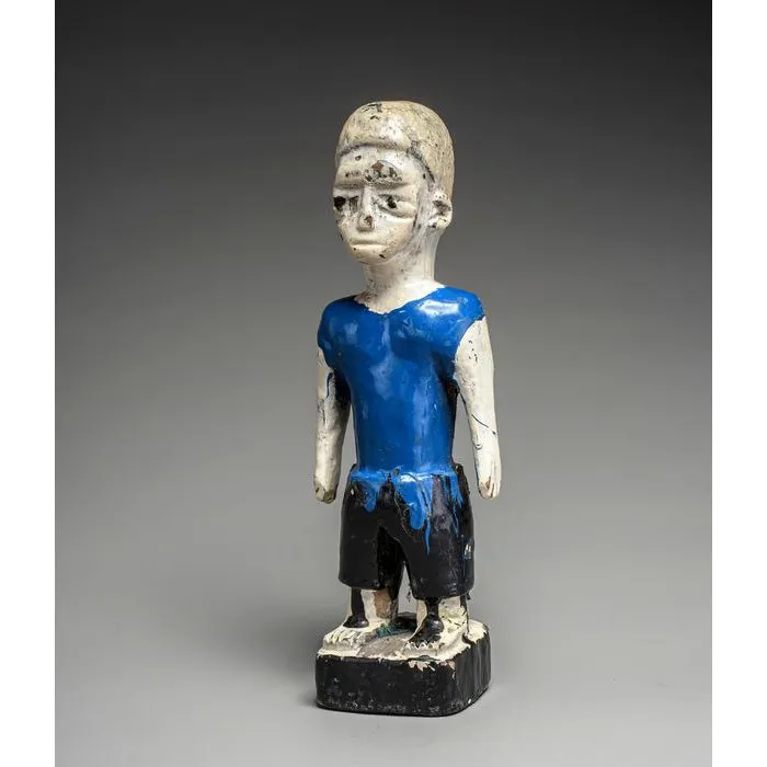 Fon Hohovi Twin Memorial Figure by The Master of the Blue Shorts Carver, Benin / Togo #598