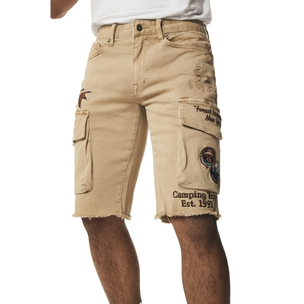 Forest Collection Cargo Twill Shorts - Khaki