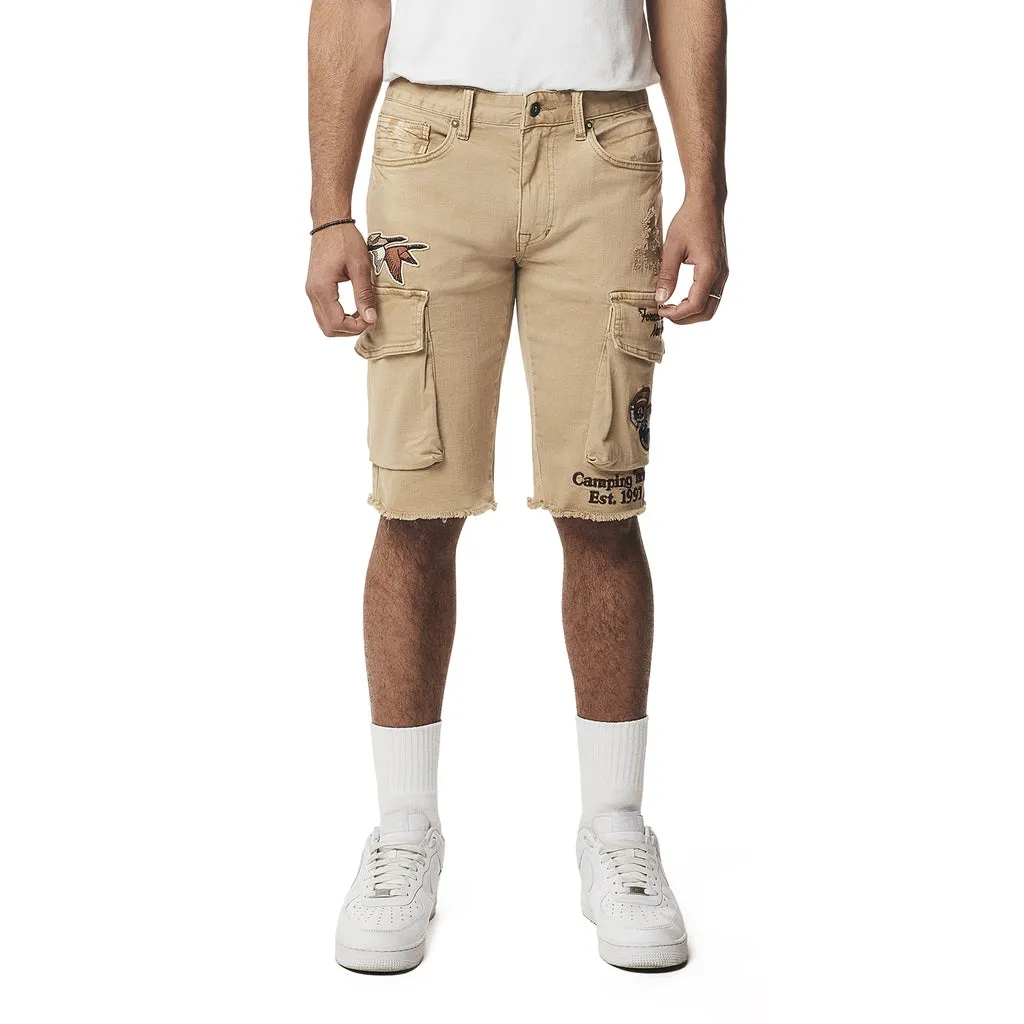 Forest Collection Cargo Twill Shorts - Khaki