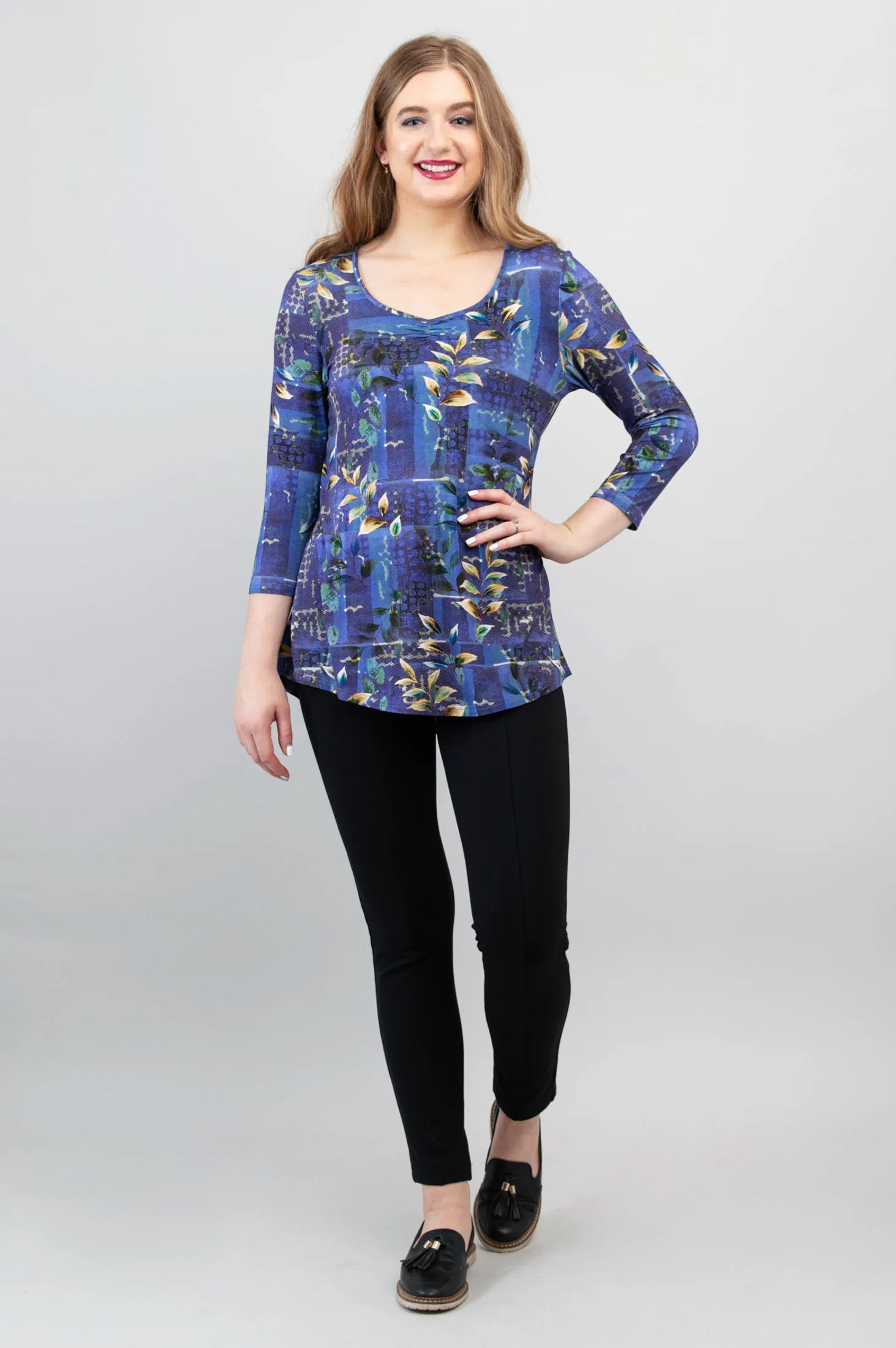 Franny Top, Winter Beauty, Bamboo - Final Sale