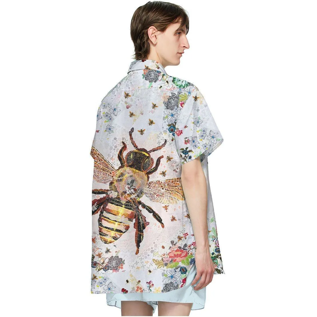 Gearhuman 3D Bee Hawaii Shirt