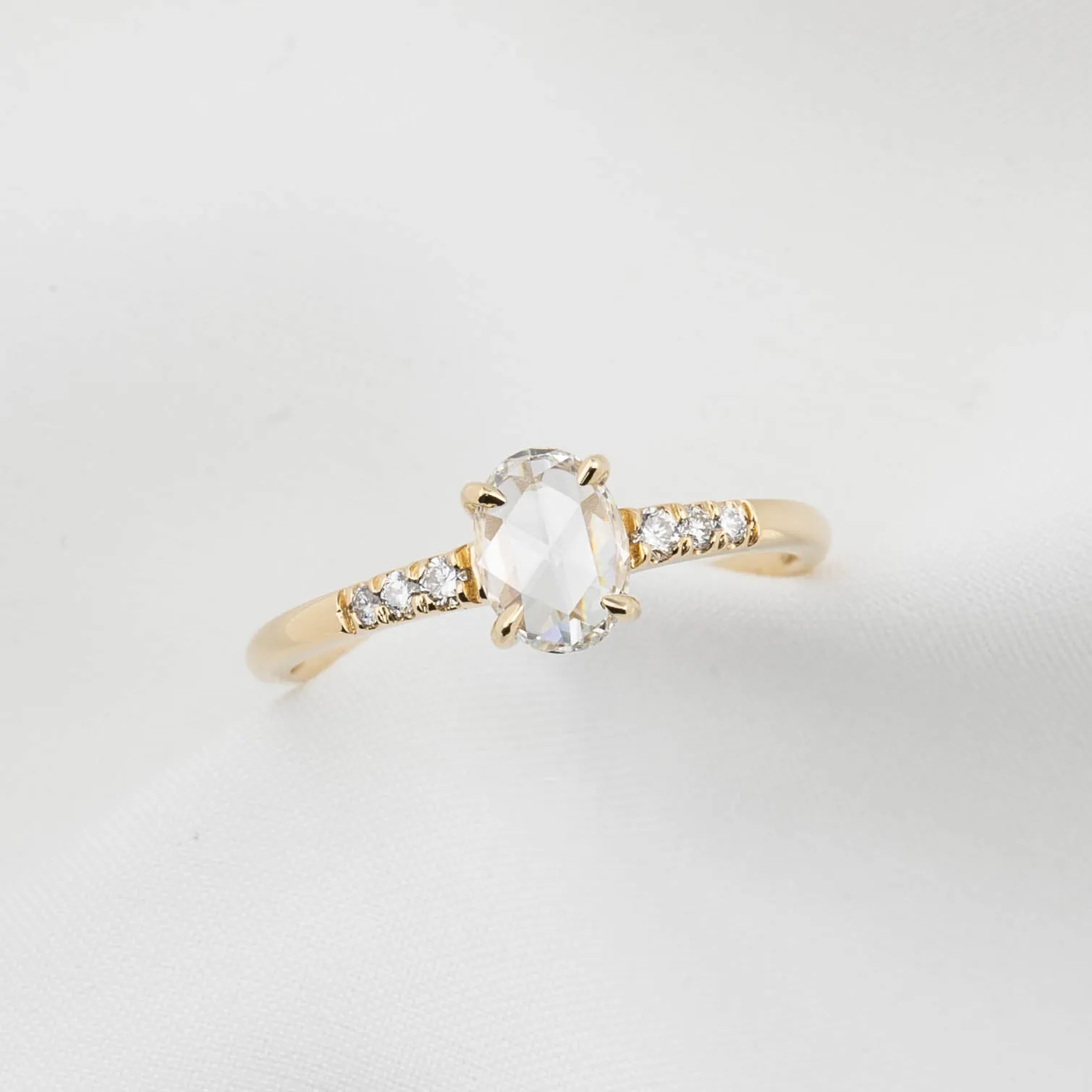 Gianna Ring Oval Rose Cut Diamond