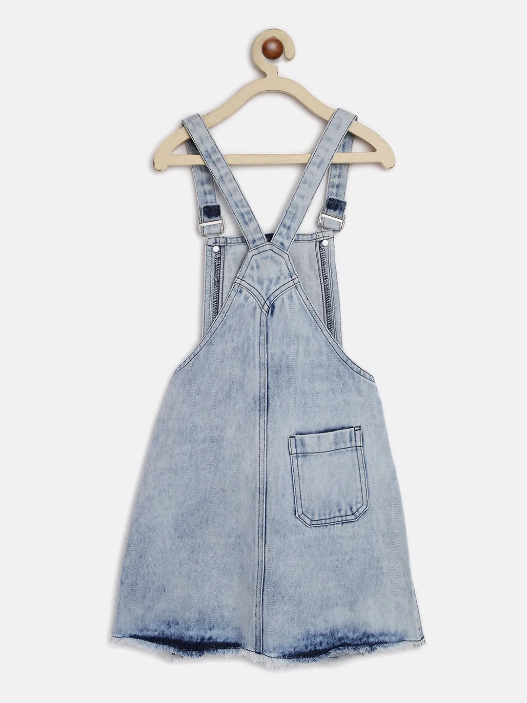 Girls Regular Fit Blue Dungaree