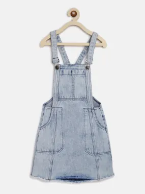 Girls Regular Fit Blue Dungaree