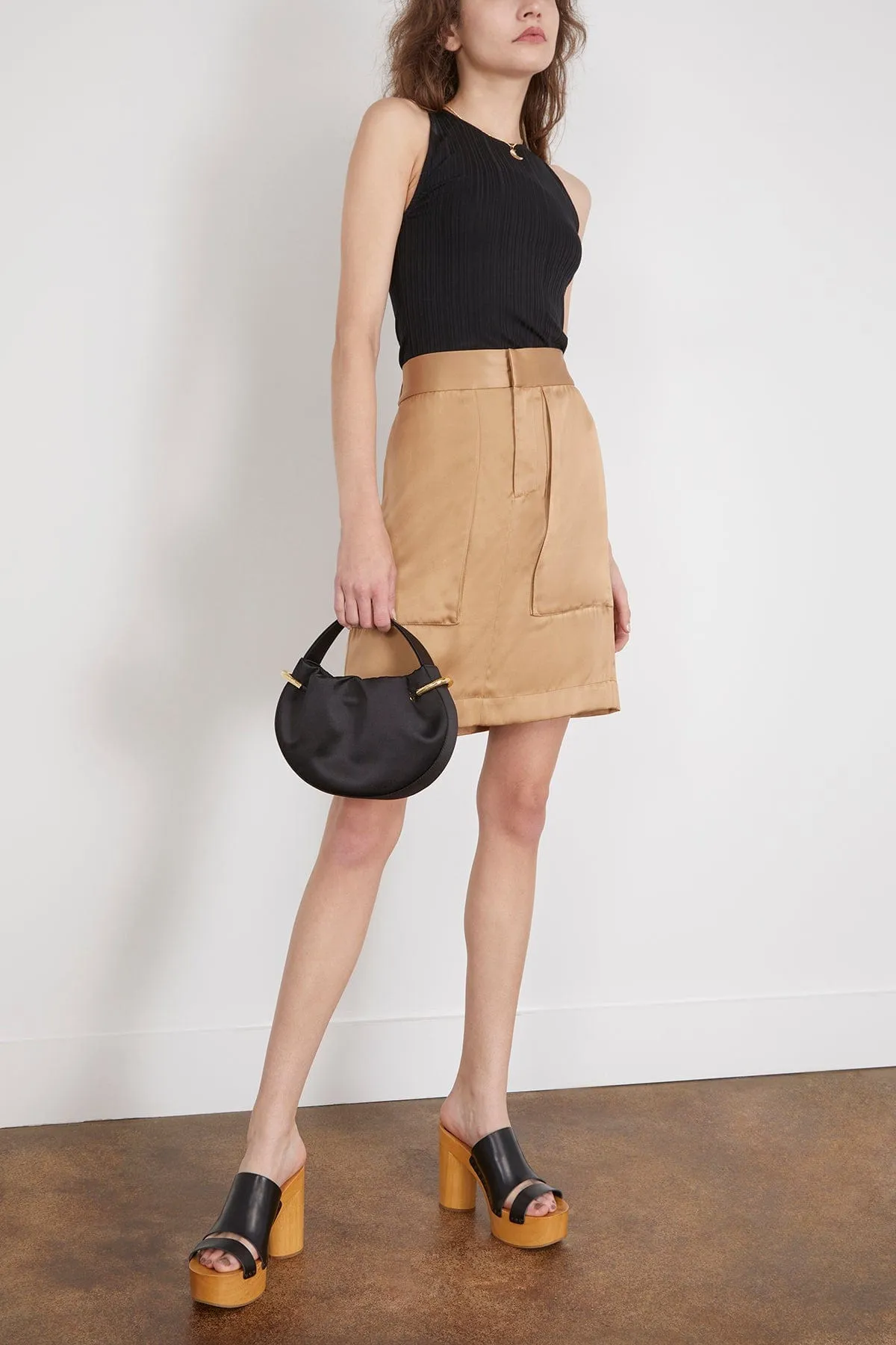 Gonne Adriana Skirt in Gold Camel