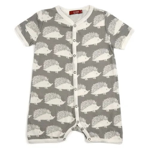 Greige Baby Short-alls