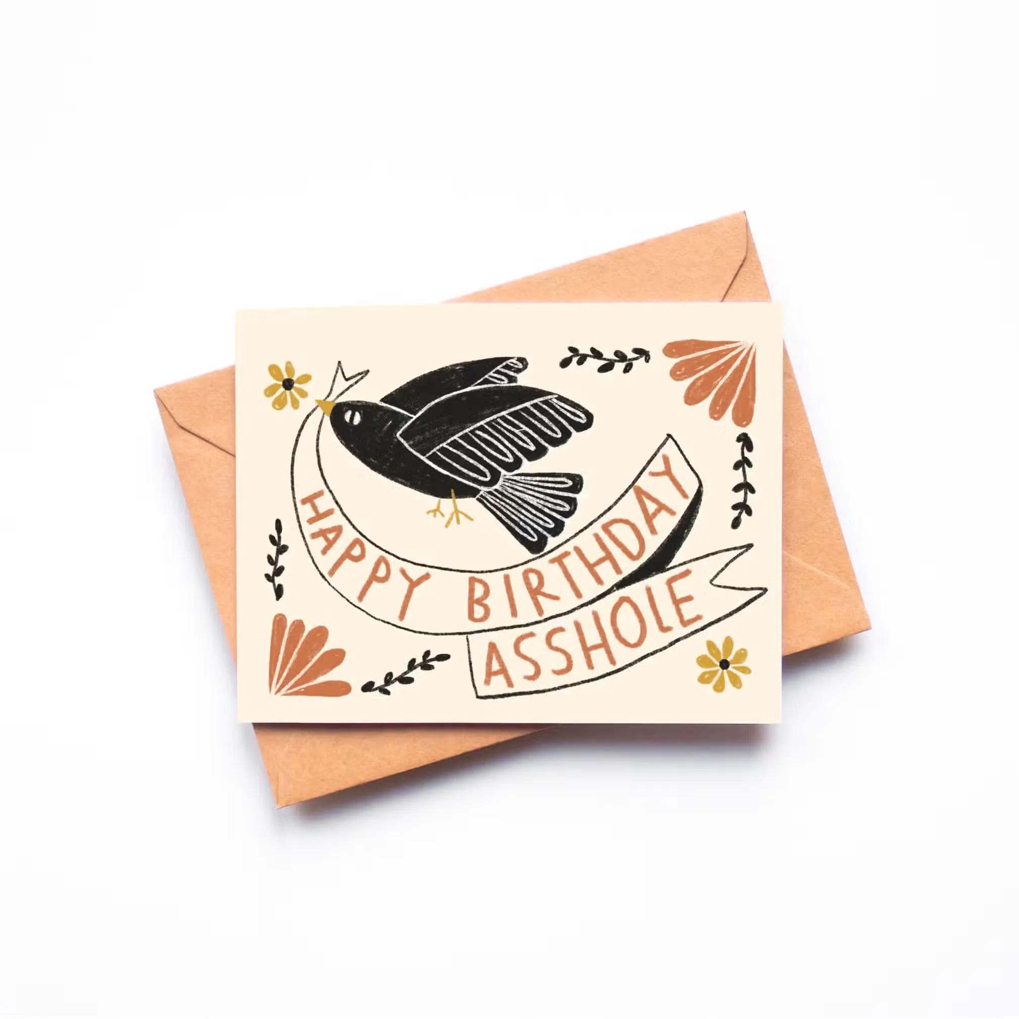 Happy birthday a-hole greeting card by rani ban co