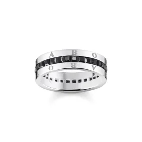 Heritage Black Wide Band Ring