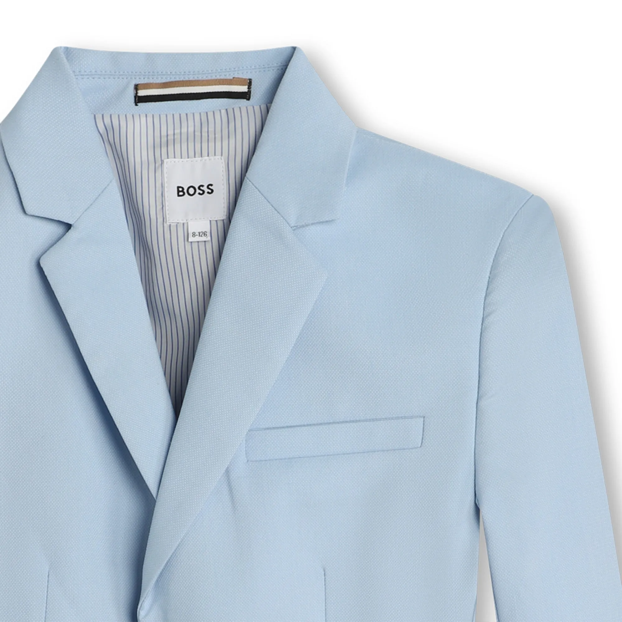 Hugo Boss Boys Pale Blue Slim Suit_ J50737/J50679-783