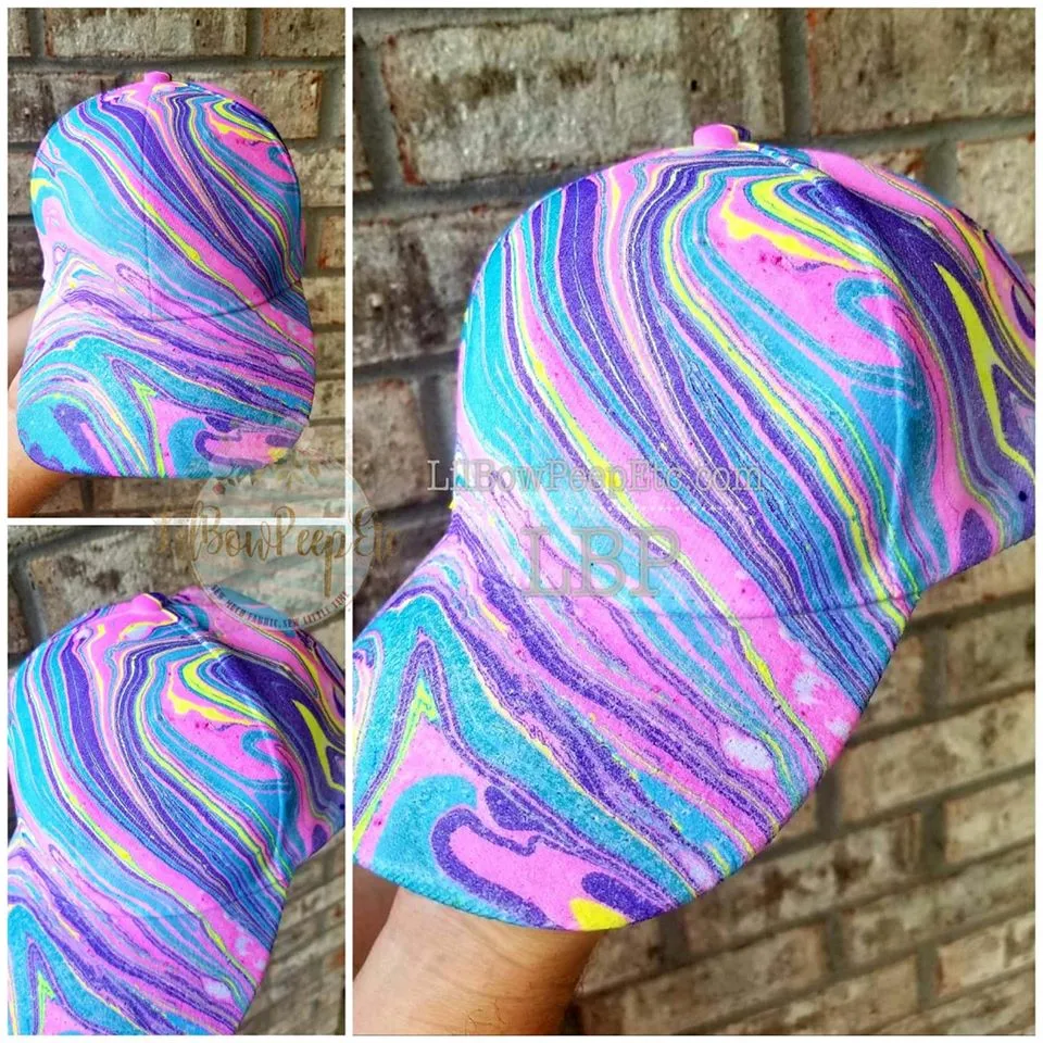 Hydrodipped Hat Custom You Choose Your Colors