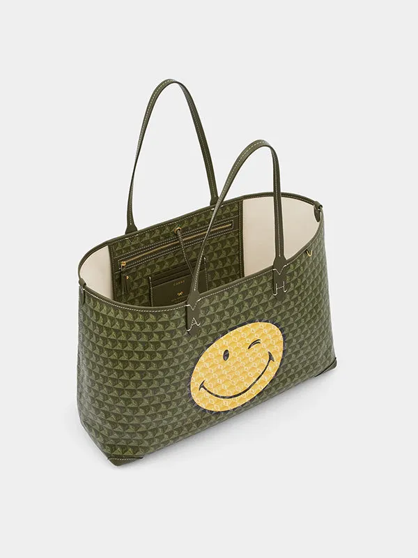 I am a Plastic Bag Tote Wink in Fern