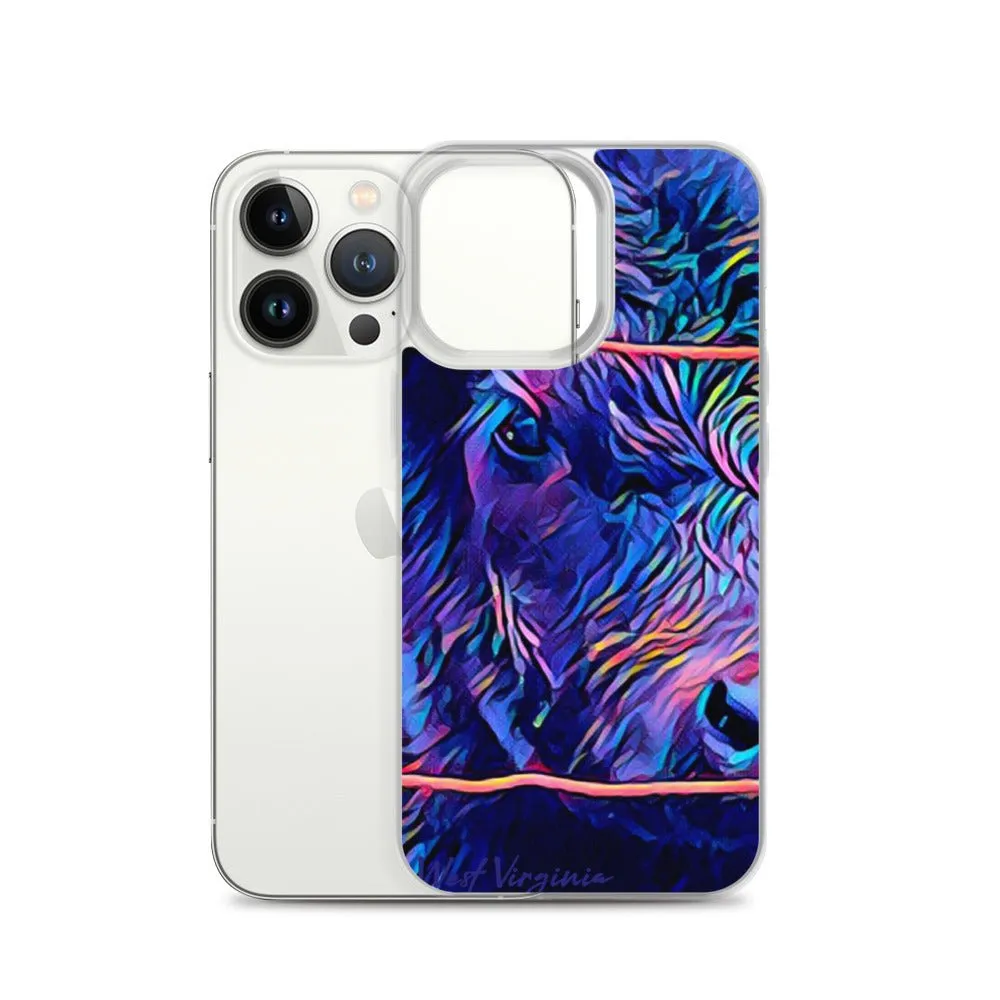 iPhone Case with Cow Artwork. Phone Protector with Calf Digital Photograph Art.