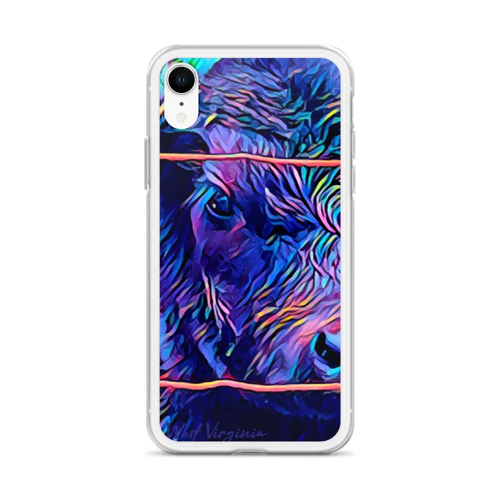 iPhone Case with Cow Artwork. Phone Protector with Calf Digital Photograph Art.