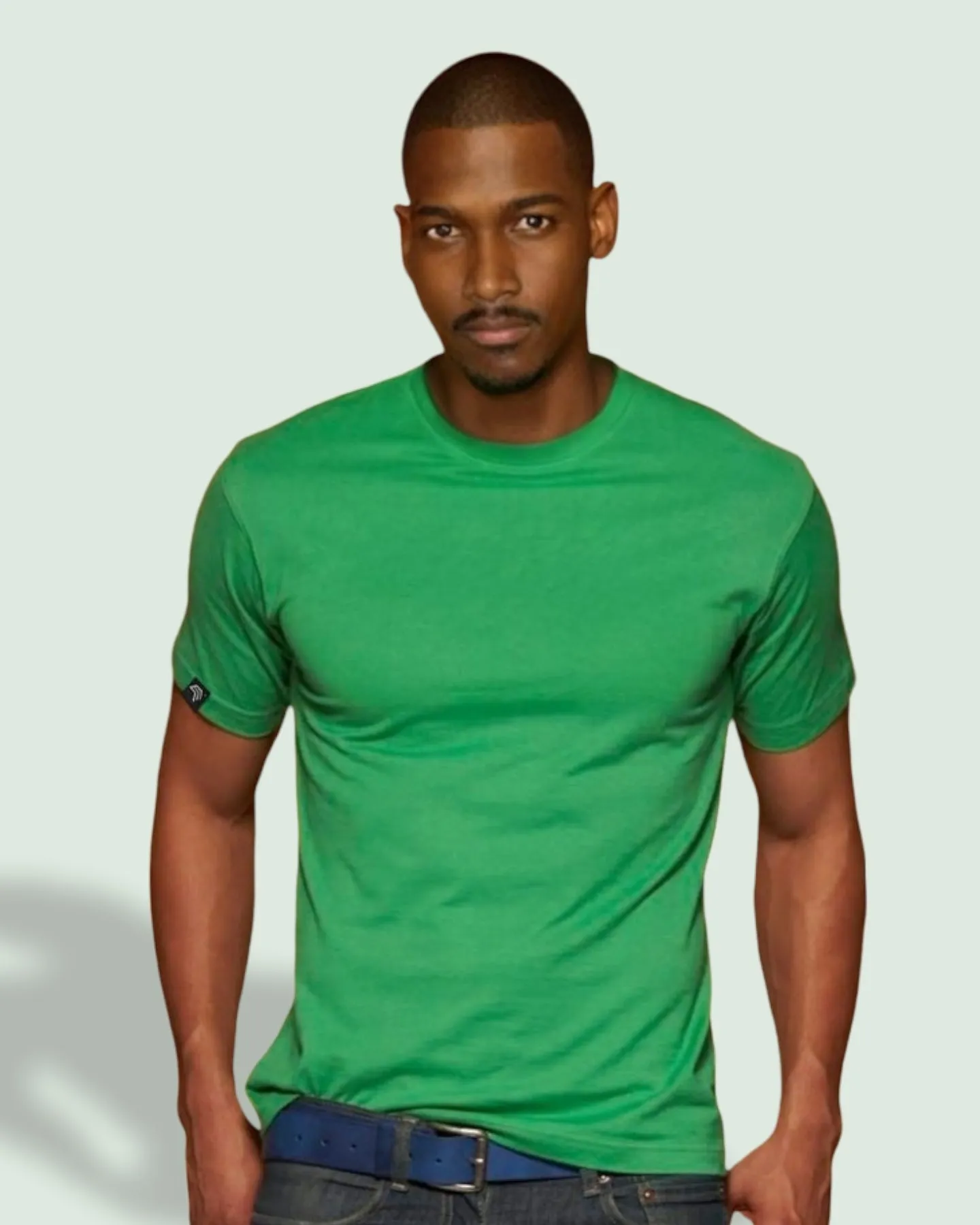 JAN 0002 ― Herren Heavy Komfort T-Shirt - Khaki Grün