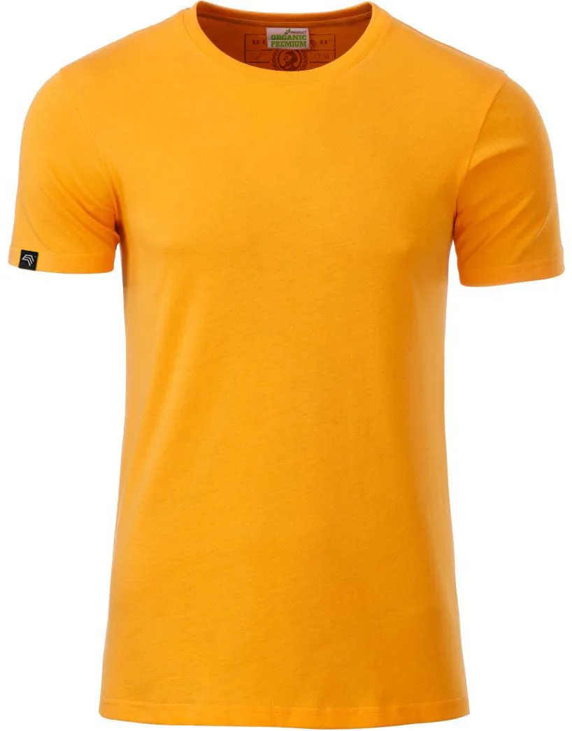 JAN 8008 ― Herren Bio-Baumwolle T-Shirt - Gold Gelb