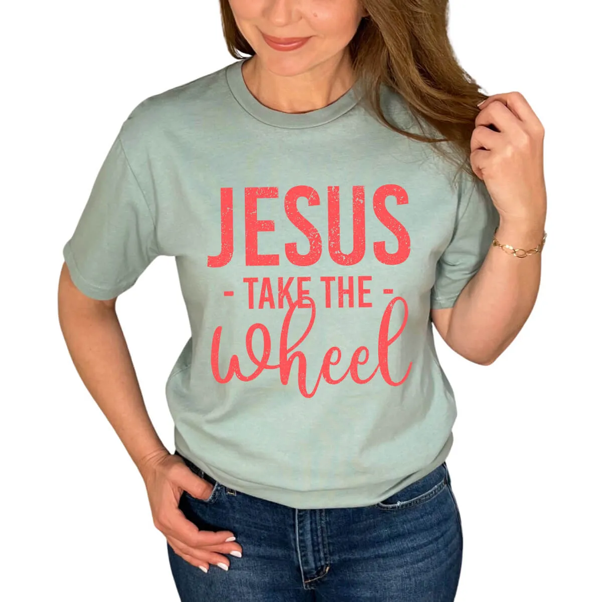 Jesus Take The Wheel T-Shirt