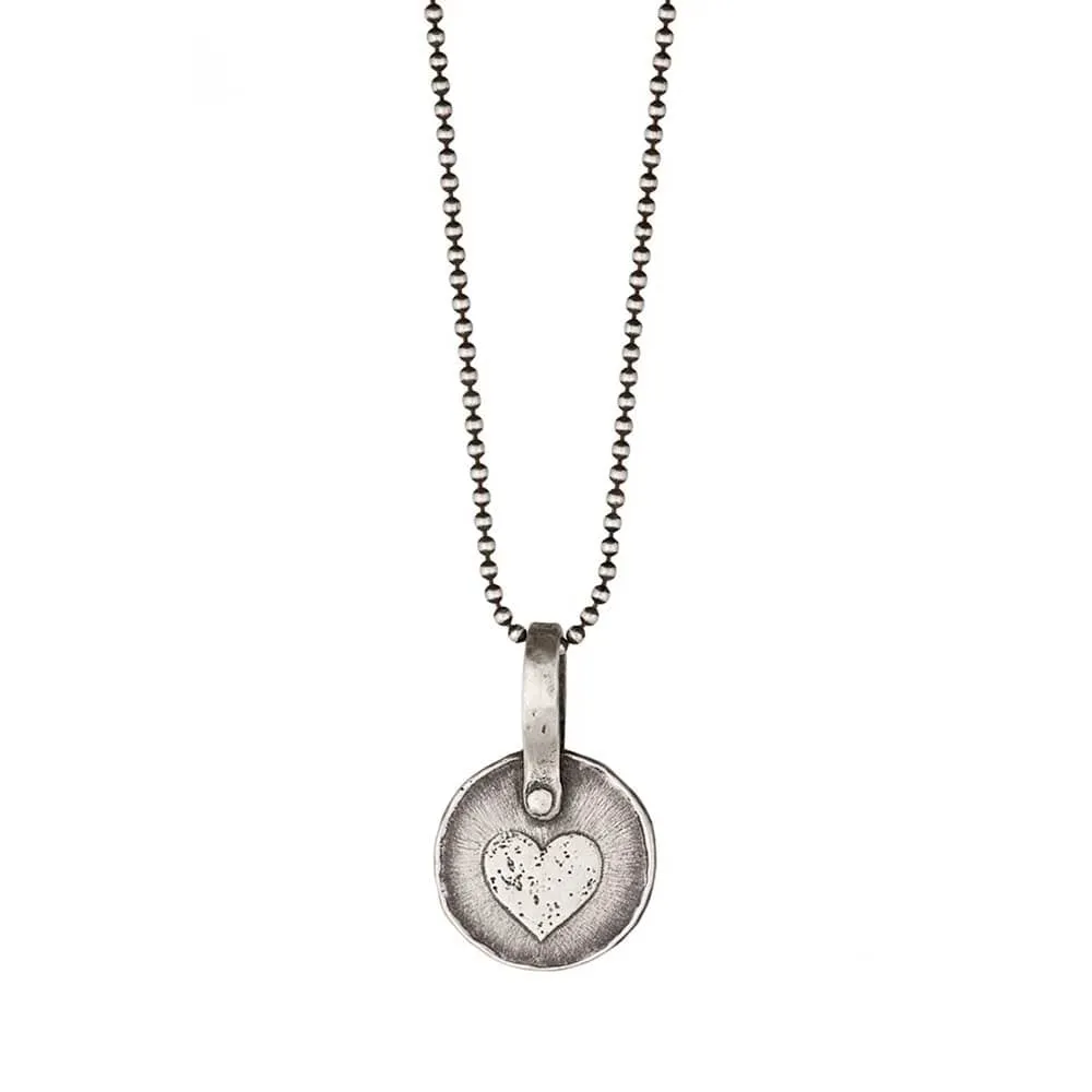 Keepsake Heart Necklace in Silver