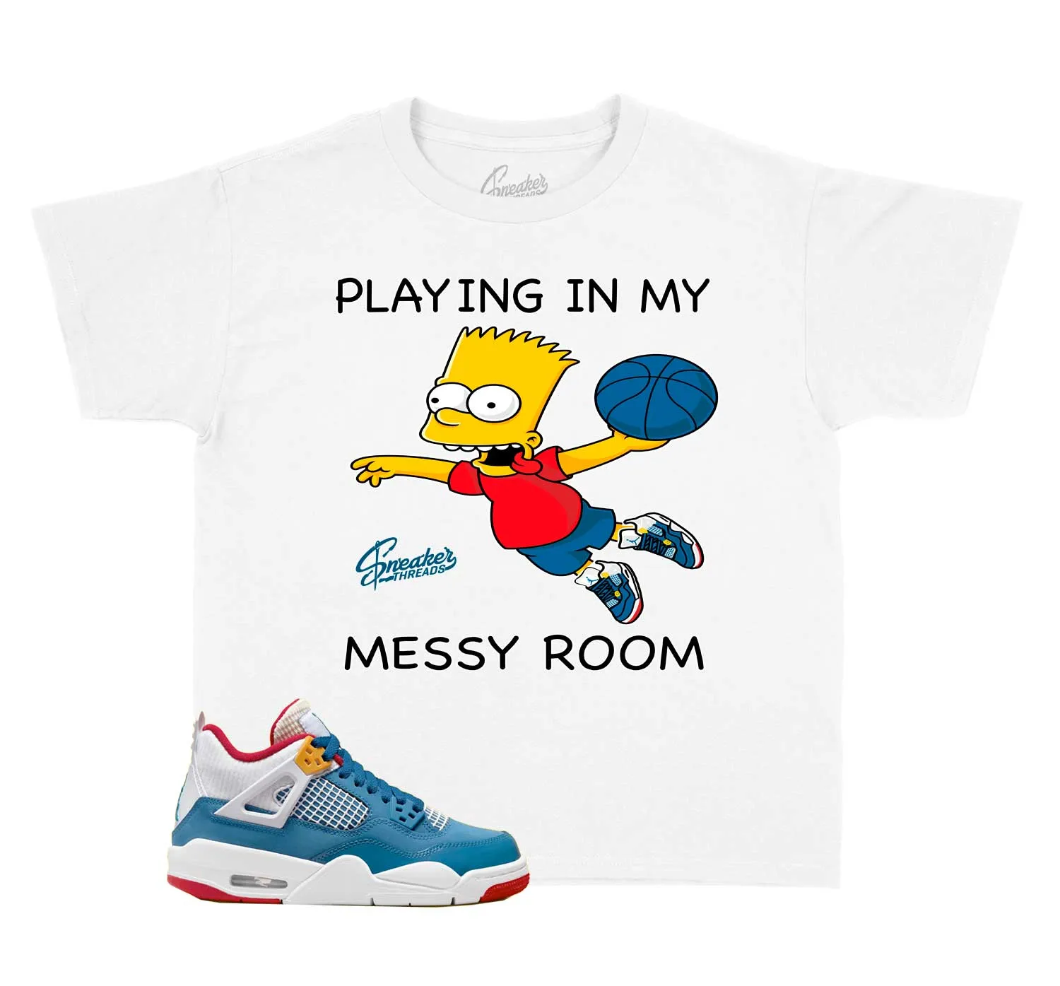 Kids Messy Room 4 Shirt - Play - White