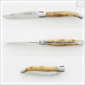 Laguiole Traditional 12 cm Knife Burled Poplar Burl