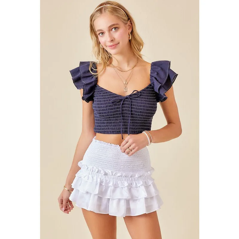 Let's Party Ruffled Micro Skort