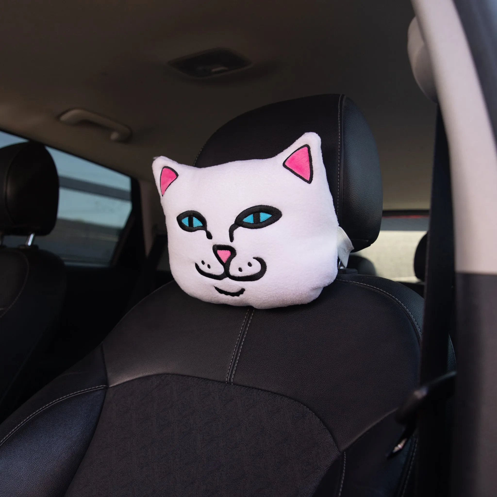 Lord Nermal Car Head Rest (White)