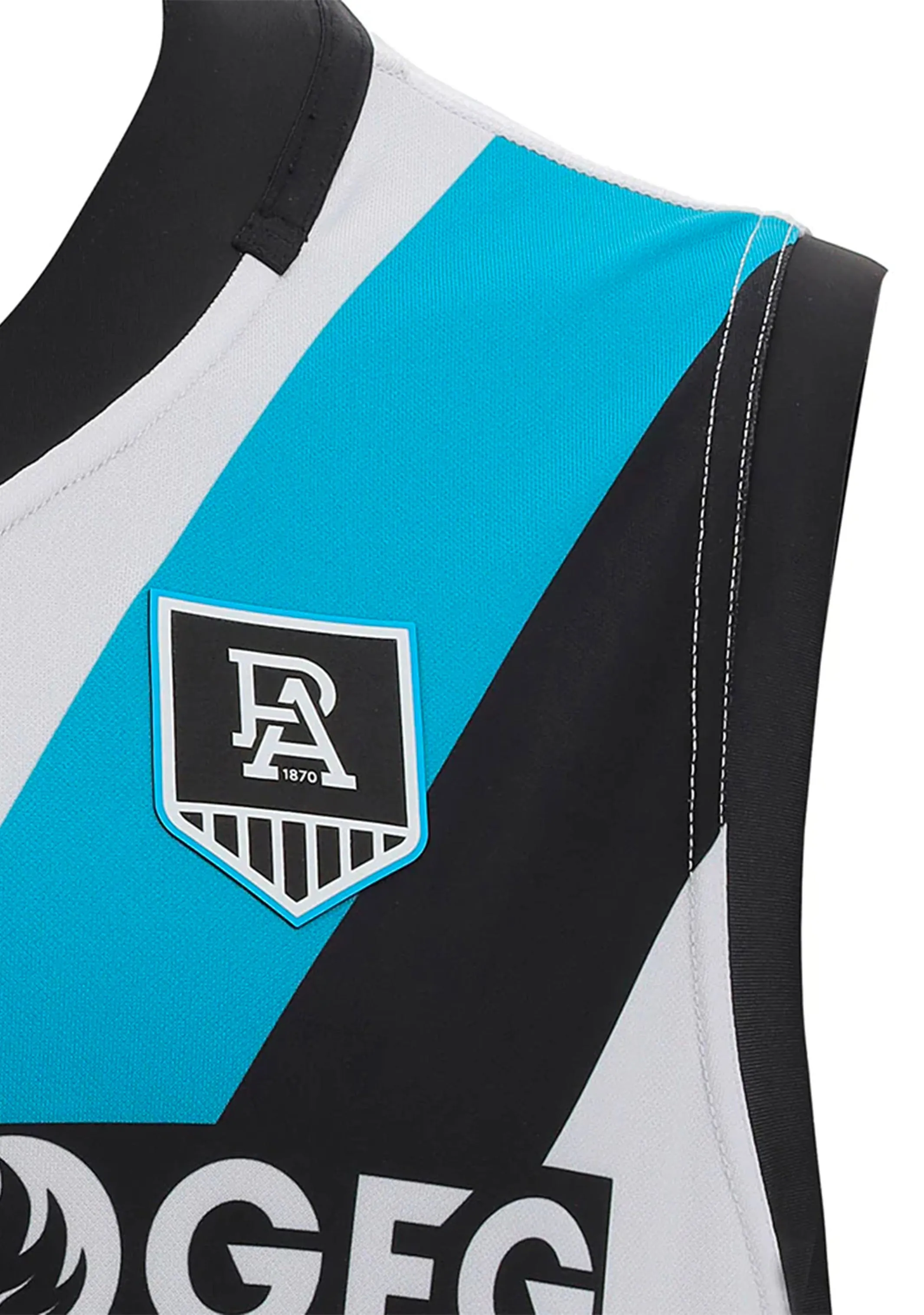 Macron Port Adelaide Junior Away Guernsey Sleeveless <br> 58127958