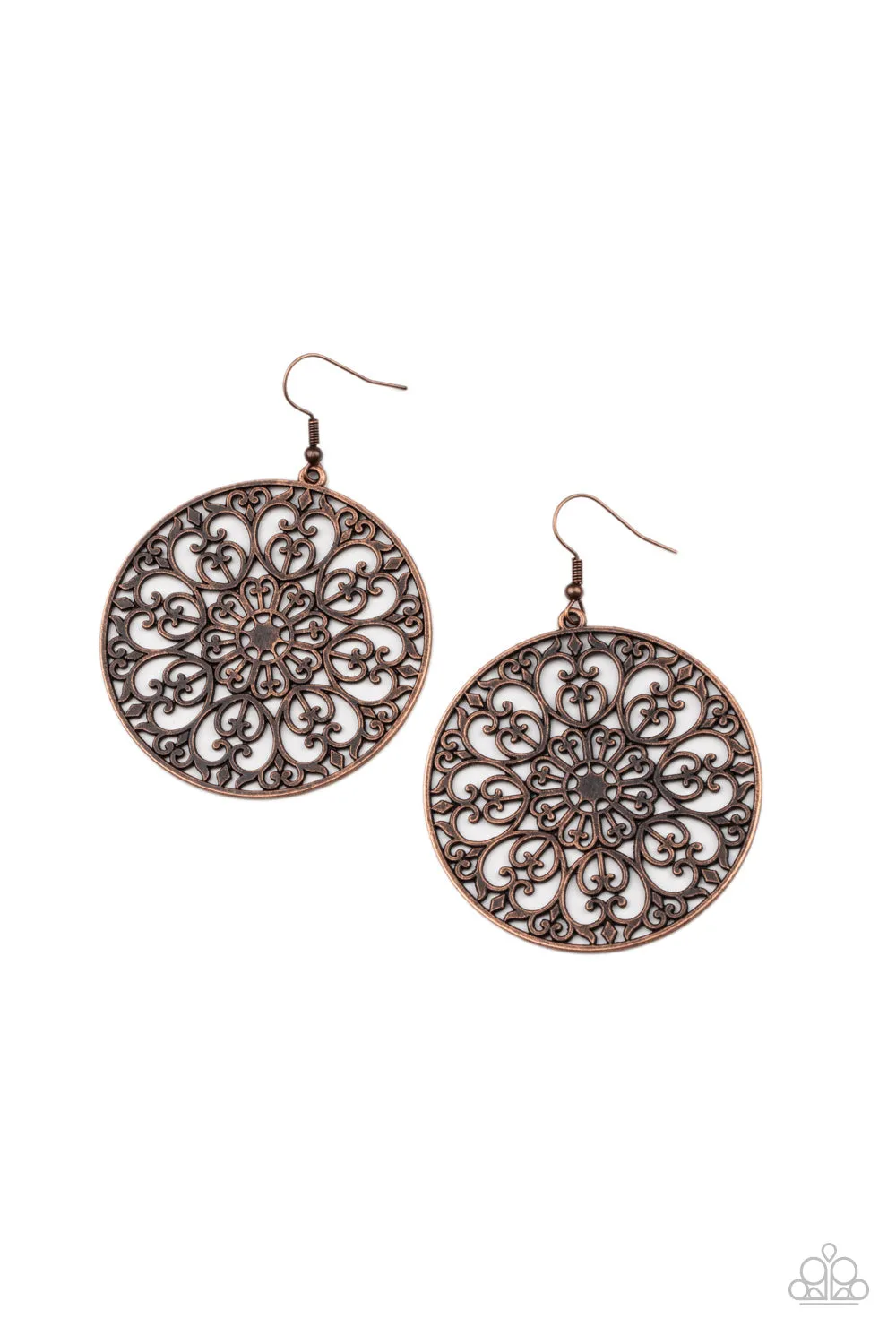 Make A MANDALA Out Of You - Copper Earring