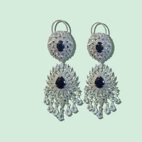 Manahil earrings -  blue DER6( READY TO SHIP )