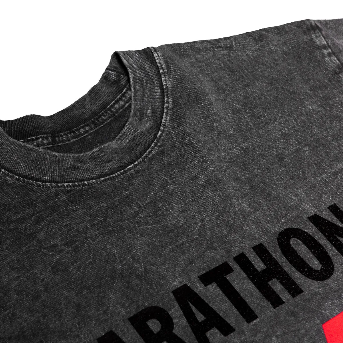 Marathon V For Victory T-Shirt - Washed Carbon Black