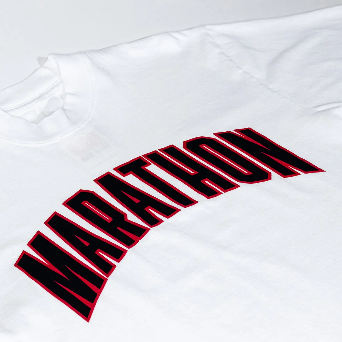 Marathon Varsity T-shirt - White/Black