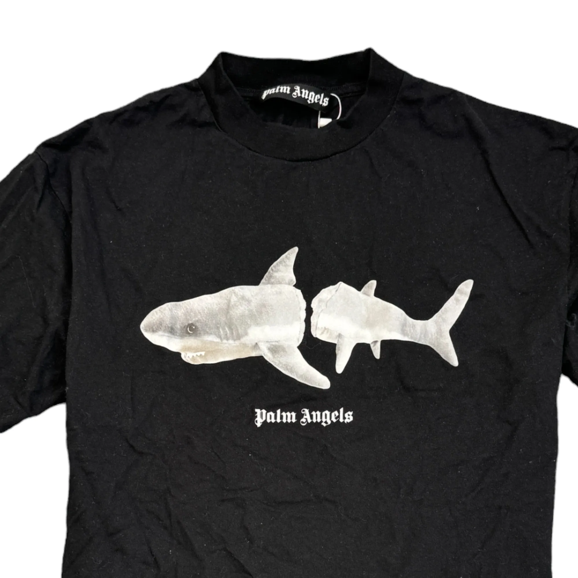 Men's Shark T-Shirt Black Size S