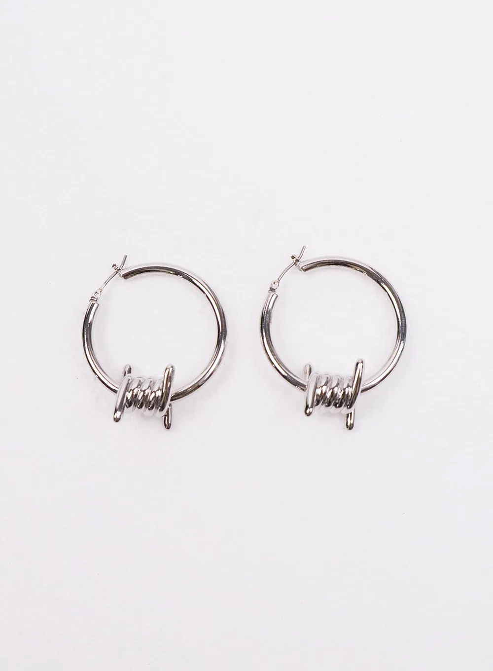 Metal Twist Hoop Earrings IJ419