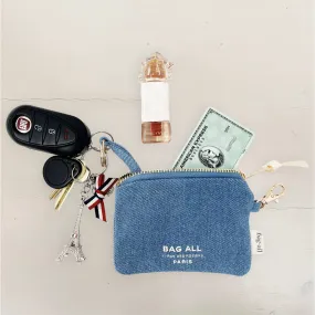 Mini Trinket Pouch, Denim