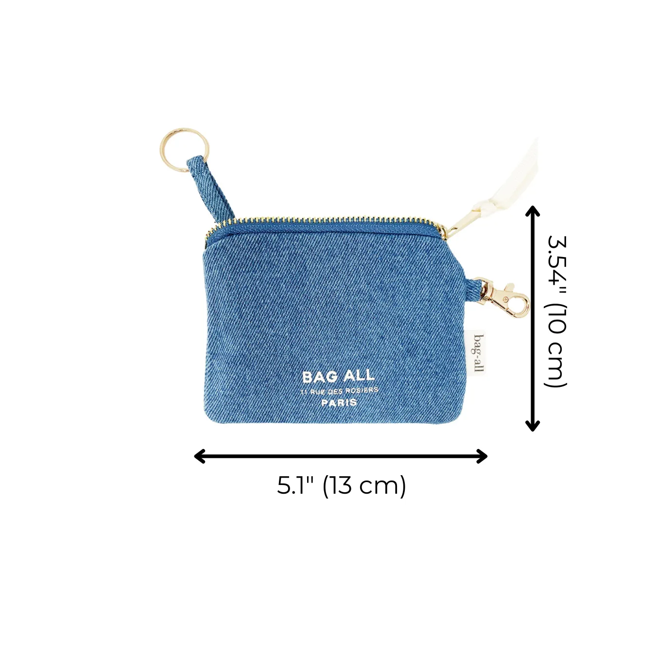 Mini Trinket Pouch, Denim