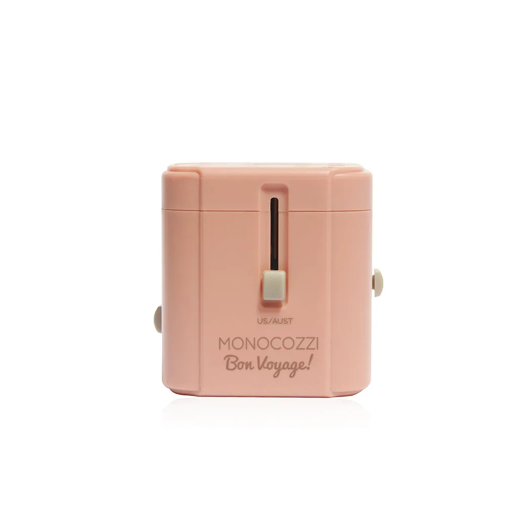 Monocozzi Bon Voyage Travel Adaptor with 4.5A Dual USB and USB-C Connector 4 in 1 Adapter