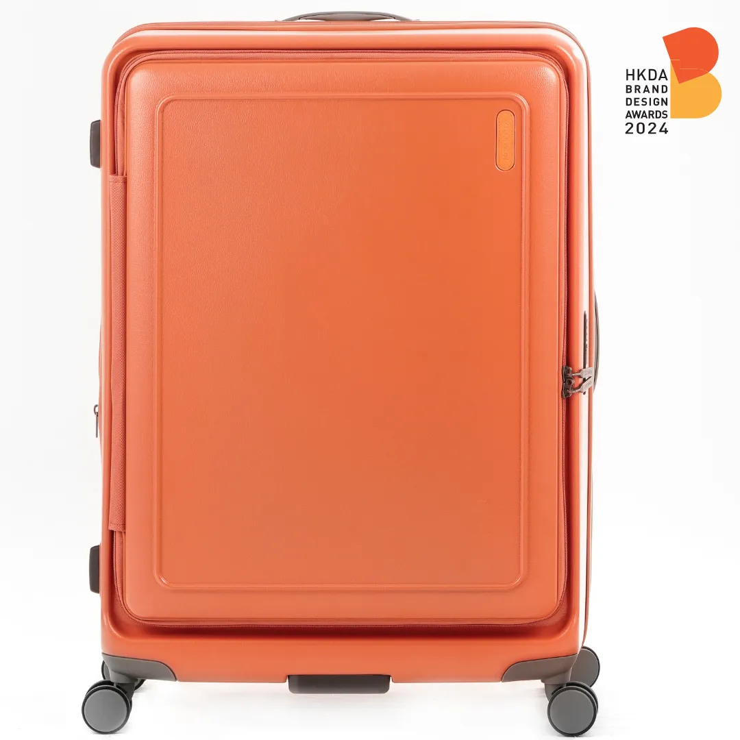 MONOCOZZI URBANITE|34L/72L/118L Expandable 4 wheels TSA Lock Top Flip Suitcase - Terracotta