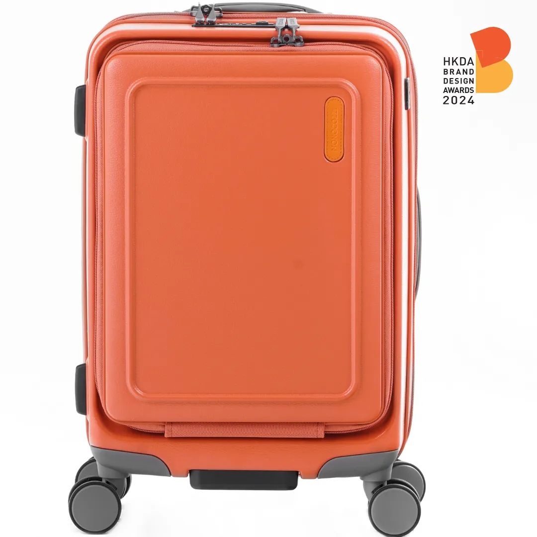 MONOCOZZI URBANITE|34L/72L/118L Expandable 4 wheels TSA Lock Top Flip Suitcase - Terracotta