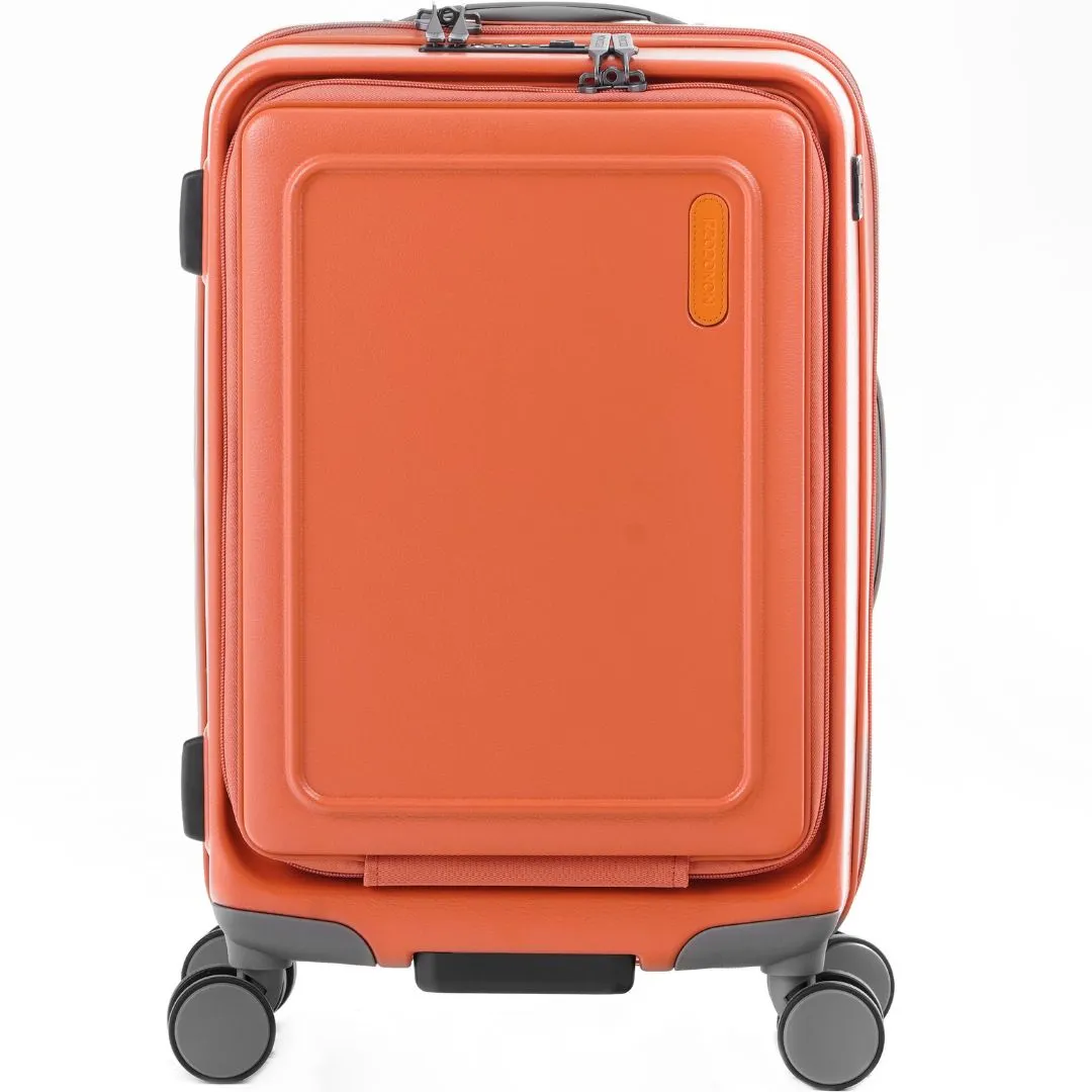 MONOCOZZI URBANITE|34L/72L/118L Expandable 4 wheels TSA Lock Top Flip Suitcase - Terracotta