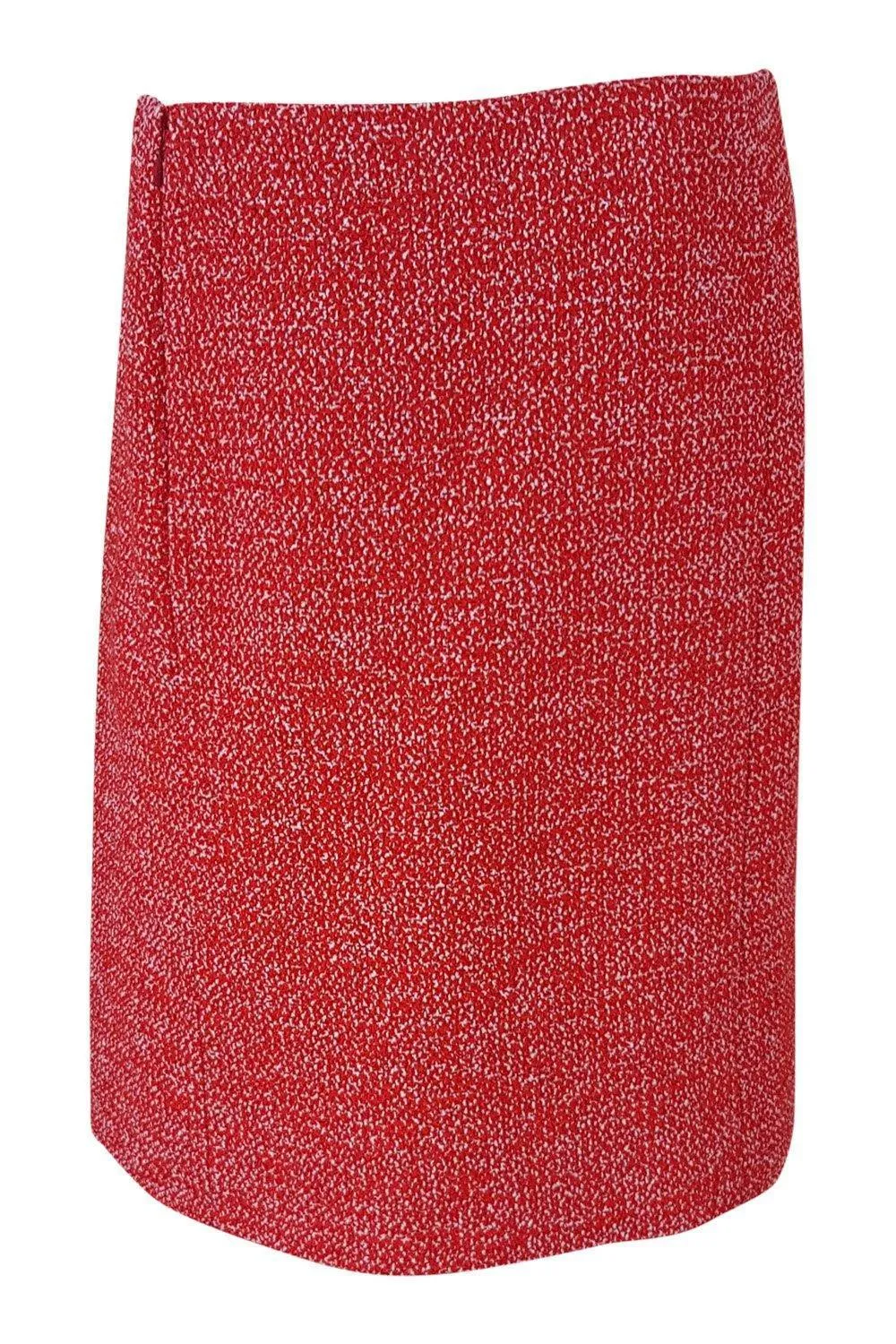 MOSCHINO Cotton Blend Red Boucle Knee Length Skirt (IT 48)