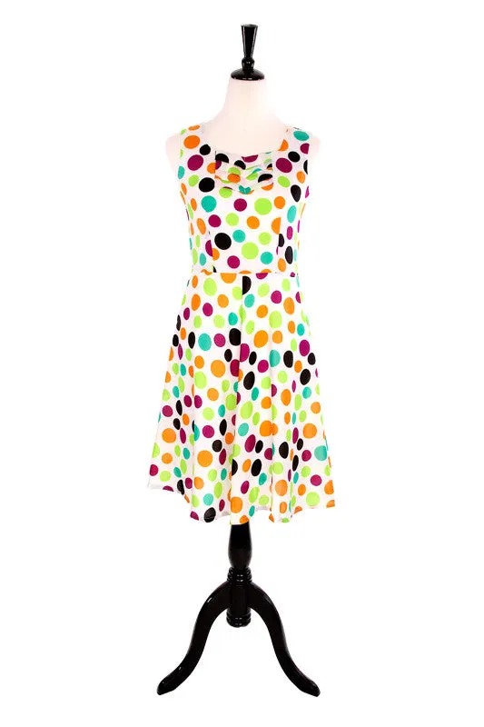 Multi Polka Dot Dress