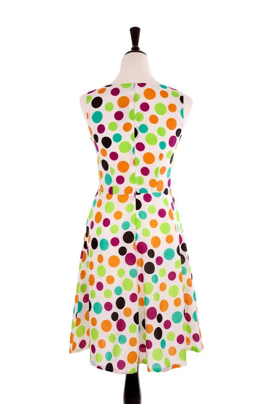 Multi Polka Dot Dress