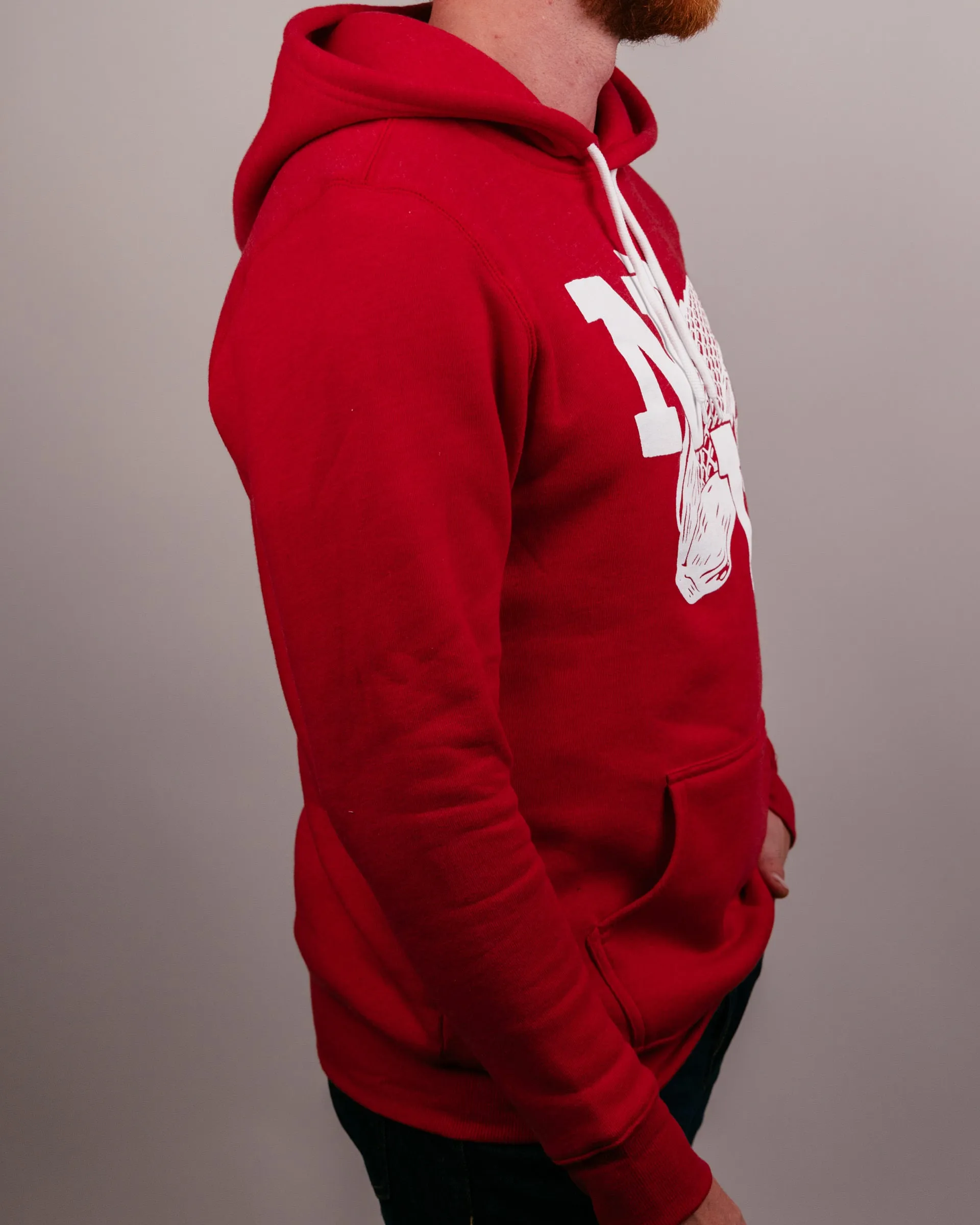 Nebraska NU Monogram Red Hoodie