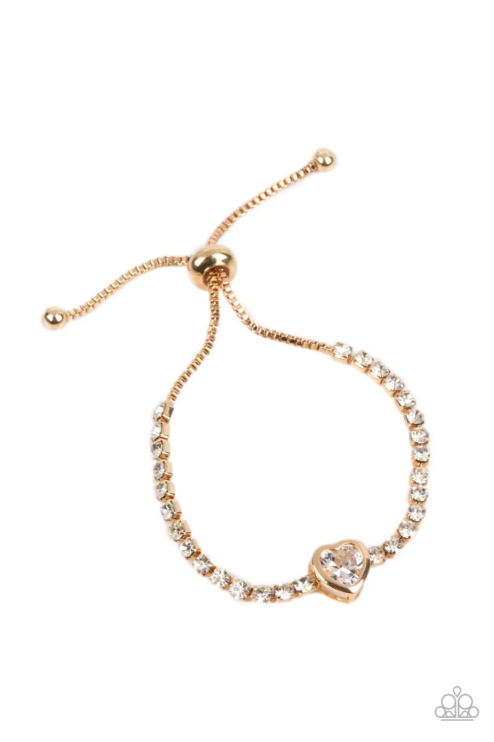 Paparazzi Mirrored Love Gold Bracelet