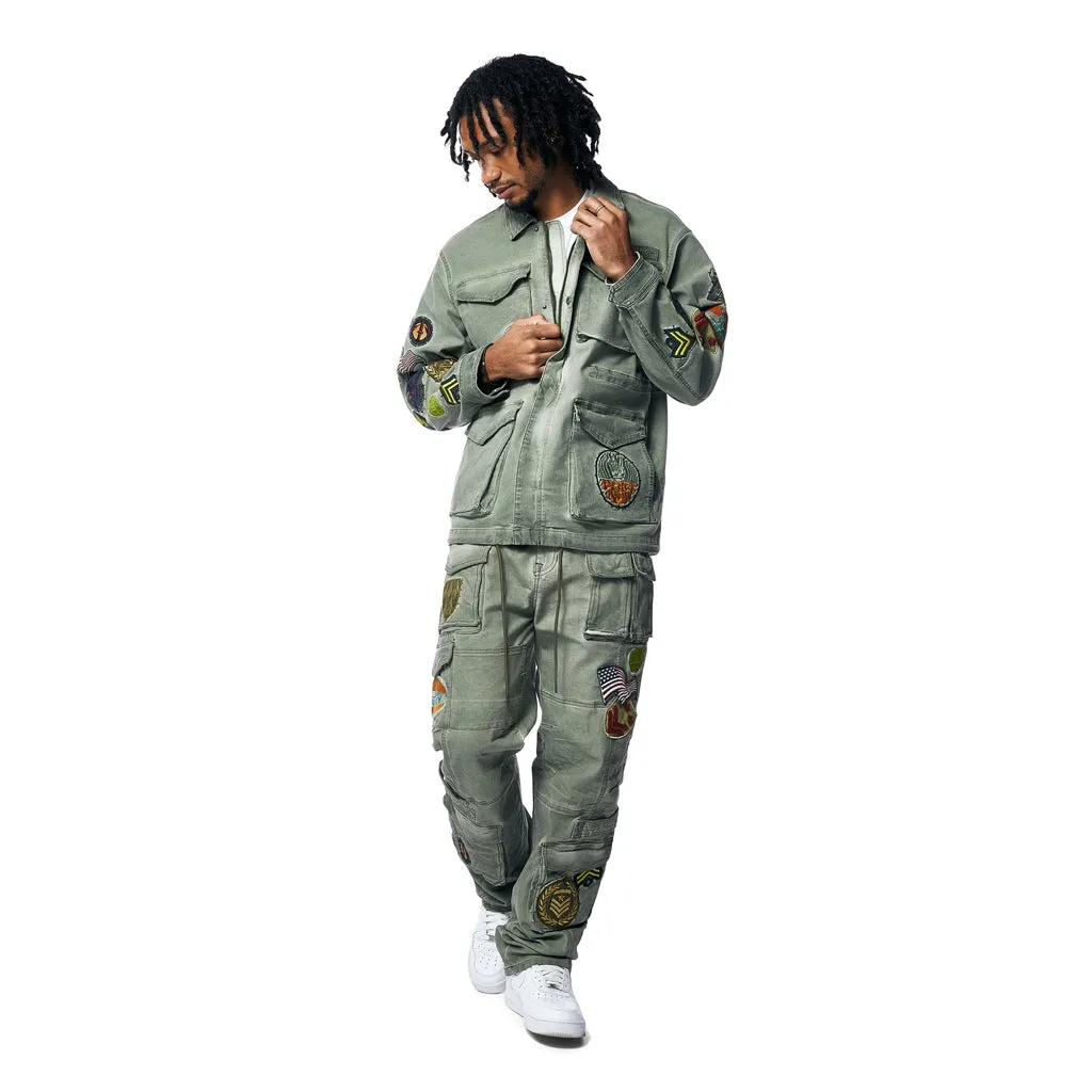 Pigment Dyed Twill M-65 Jacket - Vintage Army