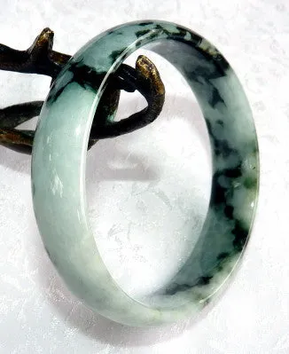 Powerful Woman Burmese Jadeite Grade A Bangle Bracelet 58.5 mm (BB2985)