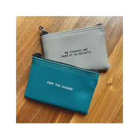 "Finances" Coin Purse (Blue)